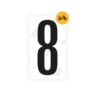 Alite Nanofilm for US (Nevada) Moto license plates - Symbol "8" - Alite