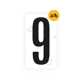 Alite Nanofilm for US (Nevada) Moto license plates - Symbol "9" - Alite