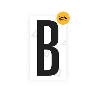 Alite Nanofilm for US (Nevada) Moto license plates - Symbol "B" - Alite