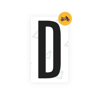 Alite Nanofilm for US (Nevada) Moto license plates - Symbol "D" - Alite