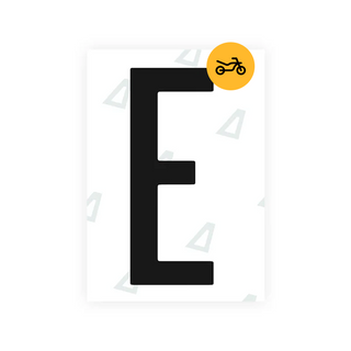Alite Nanofilm for US (Nevada) Moto license plates - Symbol "E" - Alite