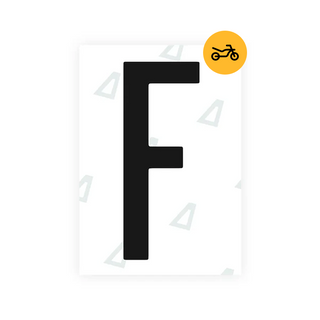 Alite Nanofilm for US (Nevada) Moto license plates - Symbol "F" - Alite