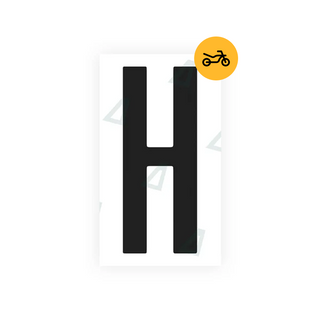 Alite Nanofilm for US (Nevada) Moto license plates - Symbol "H" - Alite