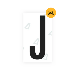 Alite Nanofilm for US (Nevada) Moto license plates - Symbol "J" - Alite