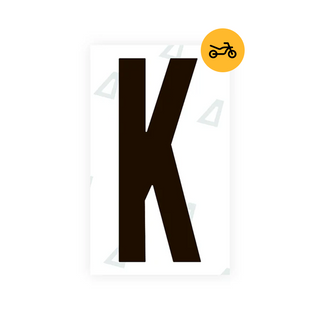 Alite Nanofilm for US (Nevada) Moto license plates - Symbol "K" - Alite