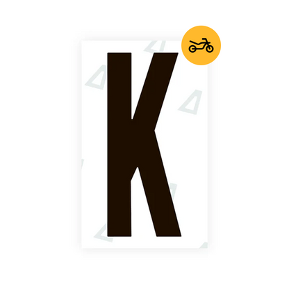 Alite Nanofilm for US (Nevada) Moto license plates - Symbol "K" - Alite