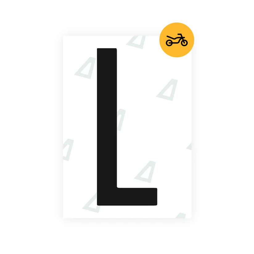 Alite Nanofilm for US (Nevada) Moto license plates - Symbol "L" - Alite