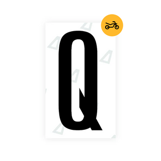 Alite Nanofilm for US (Nevada) Moto license plates - Symbol "Q" - Alite