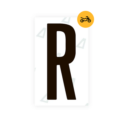 Alite Nanofilm for US (Nevada) Moto license plates - Symbol "R" - Alite