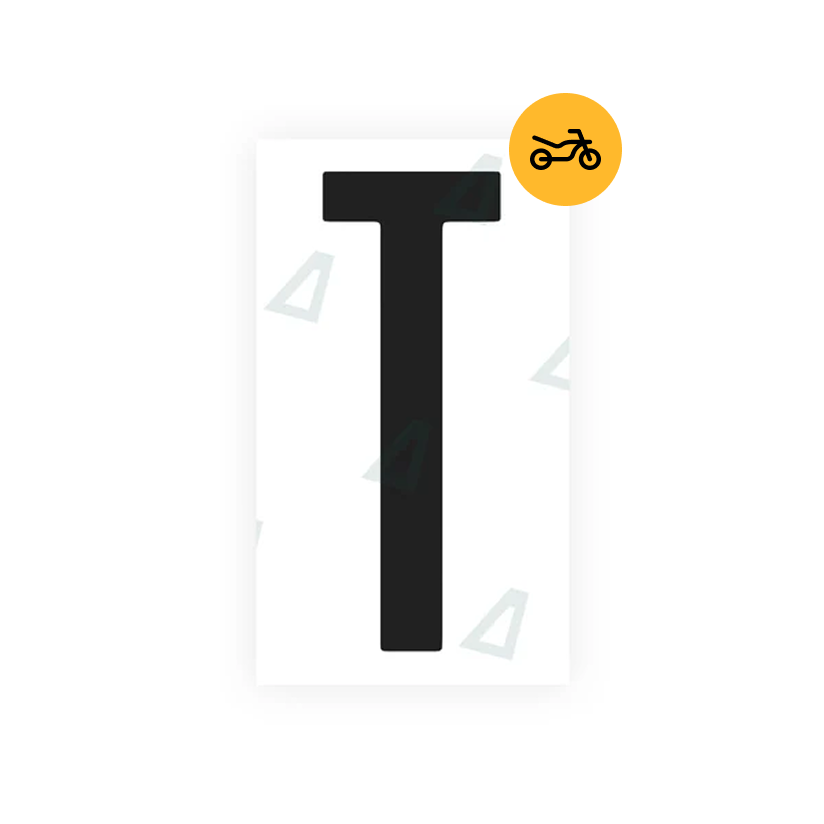 Alite Nanofilm for US (Nevada) Moto license plates - Symbol "T" - Alite