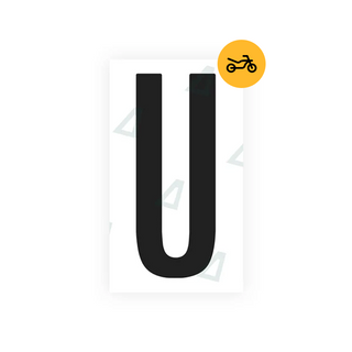 Alite Nanofilm for US (Nevada) Moto license plates - Symbol "U" - Alite