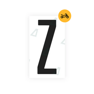 Alite Nanofilm for US (Nevada) Moto license plates - Symbol "Z" - Alite