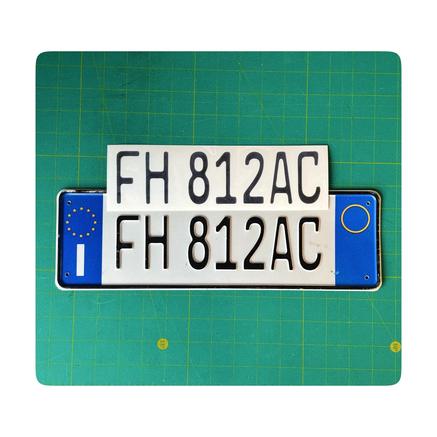 Alite Nanofilm - Custom antiradar stickers for Italy front license plates