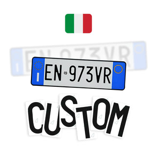 Alite Nanofilm - Custom antiradar stickers for Italy front license plates