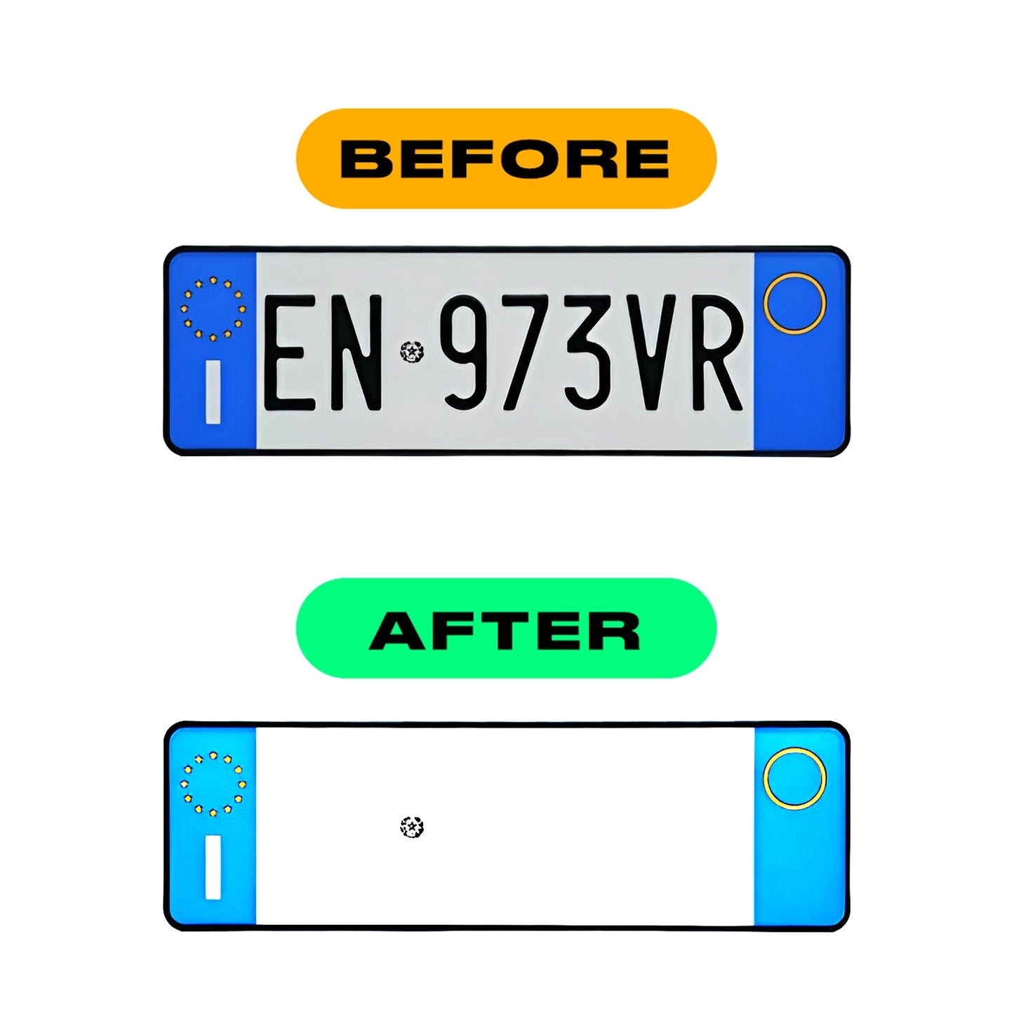 Alite Nanofilm - Custom antiradar stickers for Italy front license plates