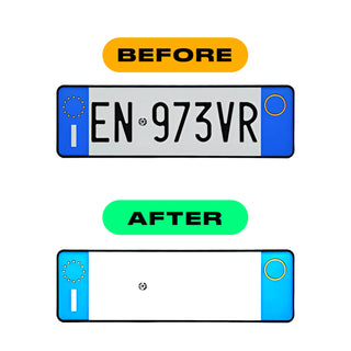 Alite Nanofilm - Custom antiradar stickers for Italy front license plates