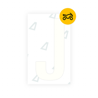 Alite Nanofilm for US (Texas) Moto license plates - Symbol "J" - Alite