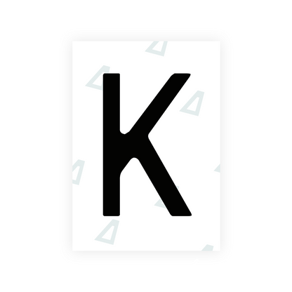 Alite Nanofilm for Chile 2014 license plates - Symbol "K" - Alite