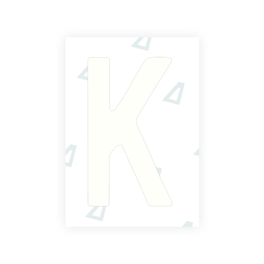 Alite Nanofilm for Chile 2007 license plates - Symbol "K" - Alite