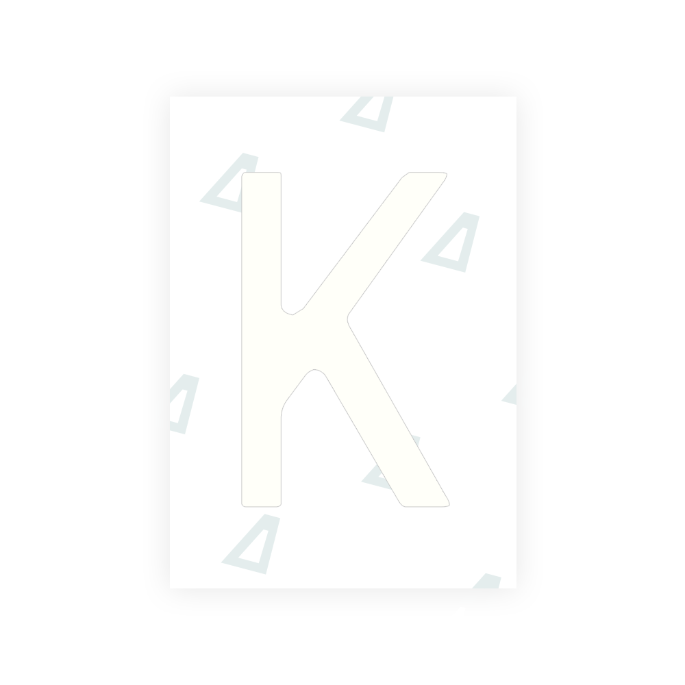 Alite Nanofilm for Chile 2014 license plates - Symbol "K" - Alite