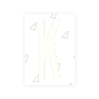 Snow Alite Nanofilm for US (New York 2001) license plates - Symbol "K"