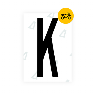 Alite Nanofilm for US (New York 2001) Moto license plates - Symbol "K" - Alite
