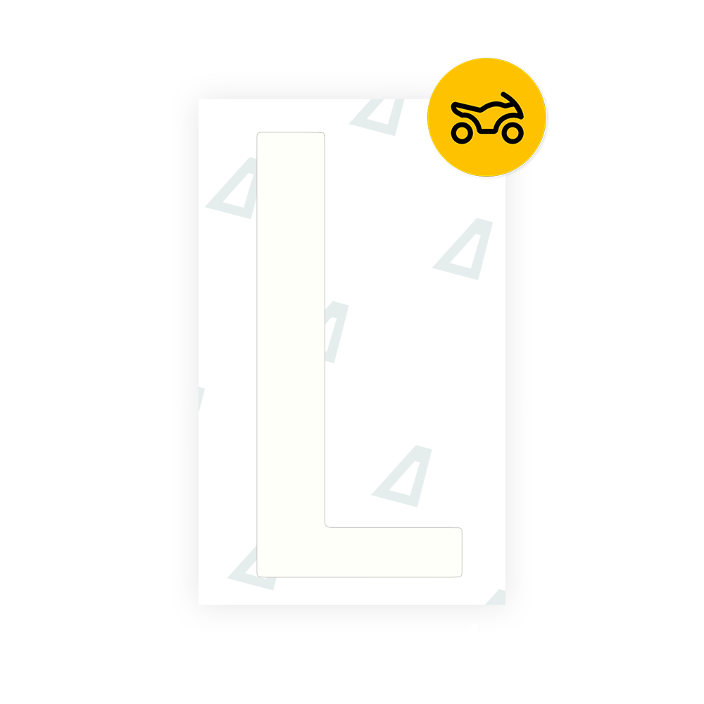 Alite Nanofilm for US (Texas) Moto license plates - Symbol "L" - Alite