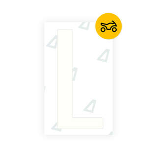 Alite Nanofilm for US (Texas) Moto license plates - Symbol "L" - Alite