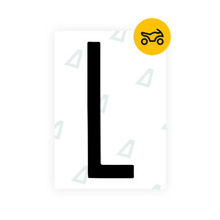 Alite Nanofilm for US (New York 2001) Moto license plates - Symbol "L" - Alite