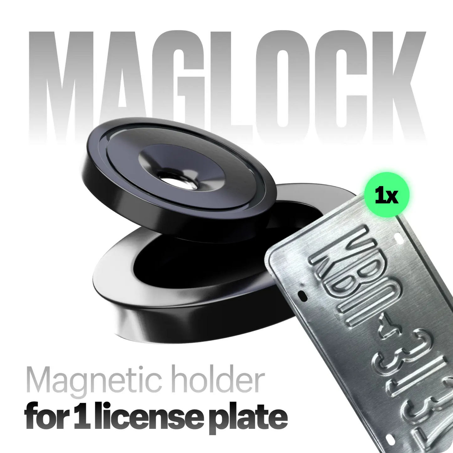 Magnetic License Plate Holder - Alite Maglock 2.0 (1 Plate)