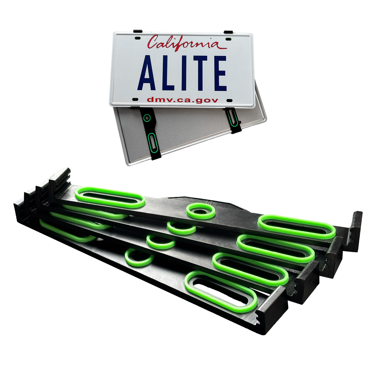 frameless plate holder