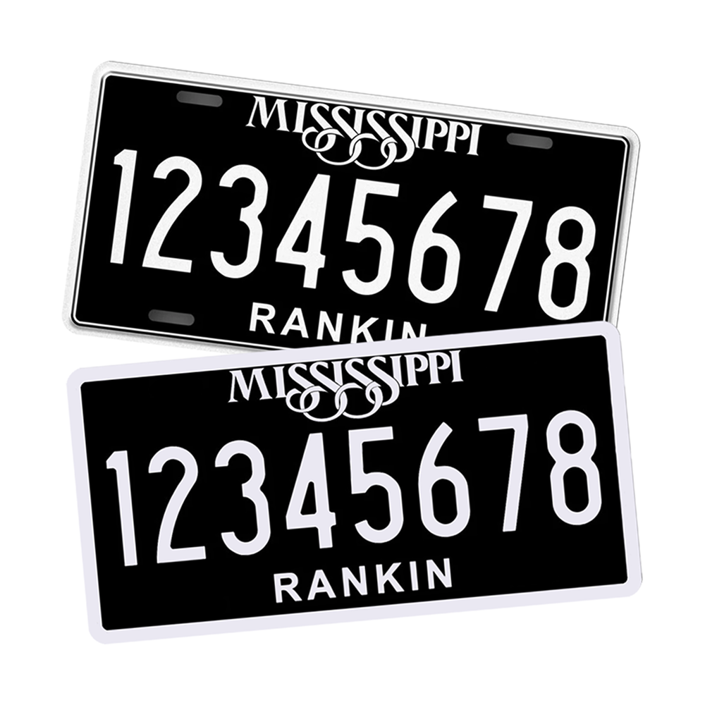 Alite Nanofilm – Custom Anti Radar Stickers for Mississipi Black License Plates