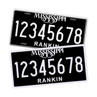 Alite Nanofilm – Custom Anti Radar Stickers for Mississipi Black License Plates