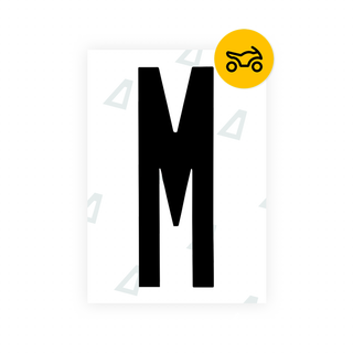 Alite Nanofilm for US (New York 2001) Moto license plates - Symbol "M" - Alite