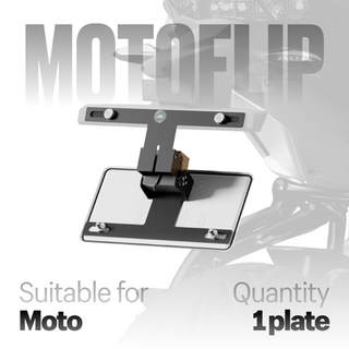 Alite Motoflip Folding frame for motorcycle license plate