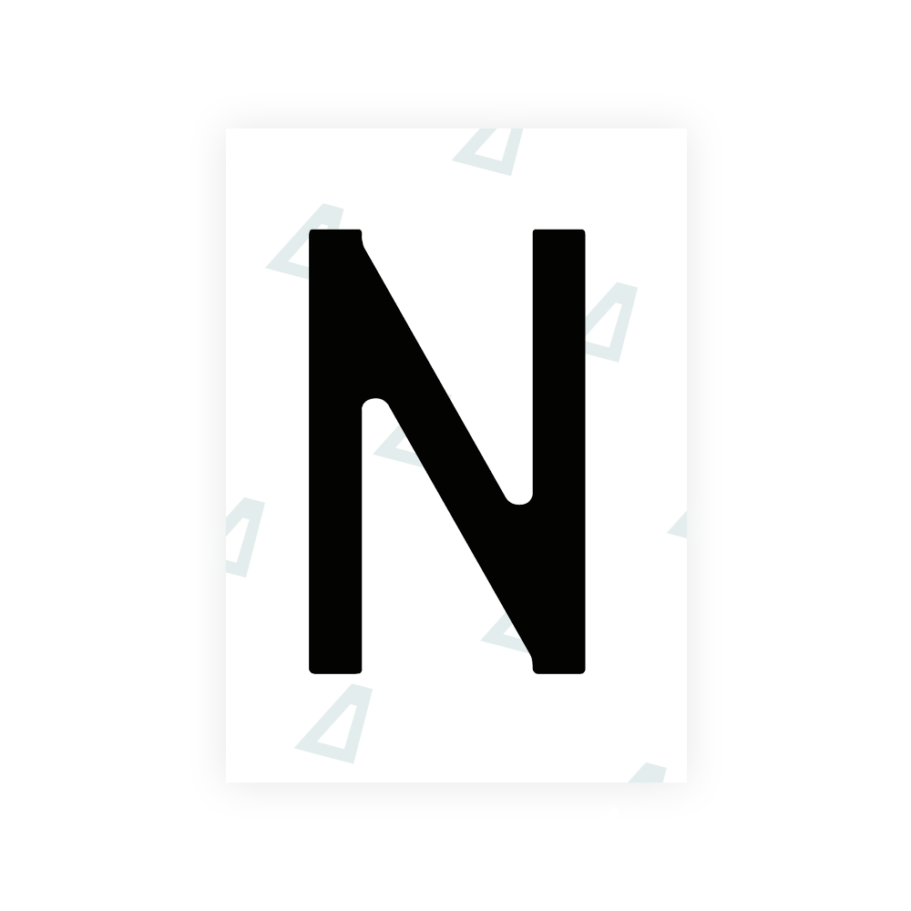 Alite Nanofilm for Chile 2014 license plates - Symbol "N" - Alite