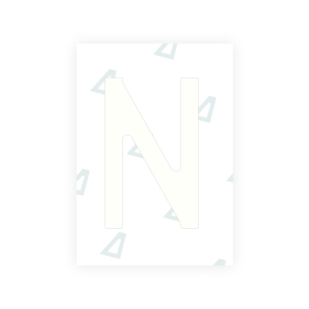 Alite Nanofilm for Chile 2014 license plates - Symbol "N" - Alite