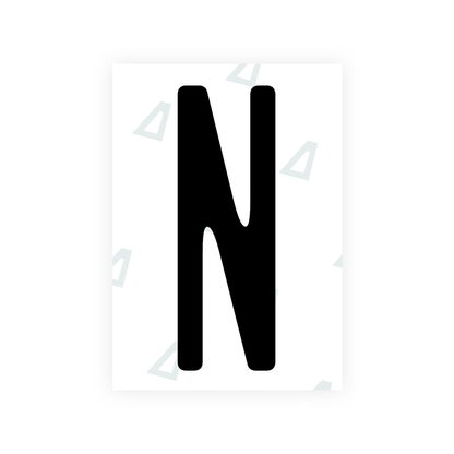 Alite Nanofilm for US (New York 2020) license plates - Symbol "N" - Alite