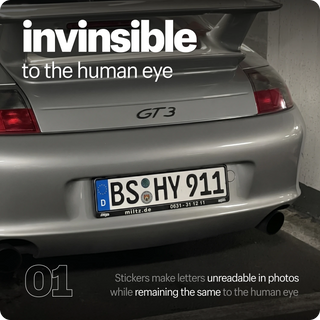 number plate reflective film