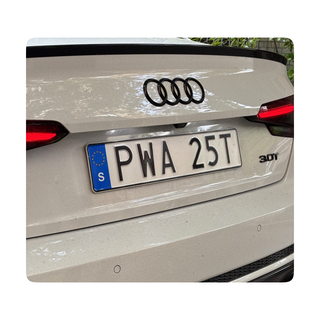 Velcro license plate holder