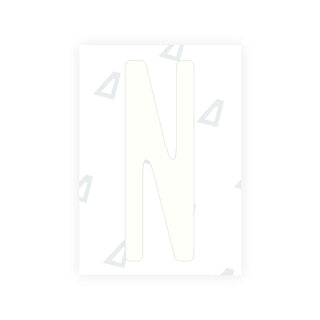 Snow Alite Nanofilm for US (New York 2001) license plates - Symbol "N"
