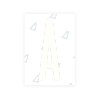 Snow Alite Nanofilm for US (New York 2001) license plates - Symbol "A"