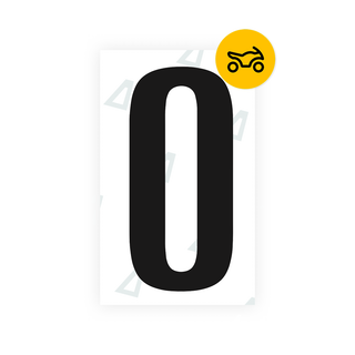 Alite Nanofilm for US (Texas) Moto license plates - Symbol "O" - Alite