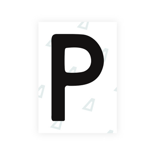 Alite Nanofilm for Chile 2007 license plates - Symbol "P" - Alite