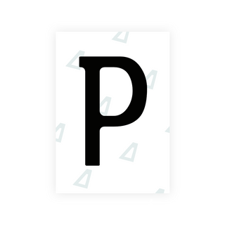 Alite Nanofilm for Chile 2014 license plates - Symbol "P" - Alite