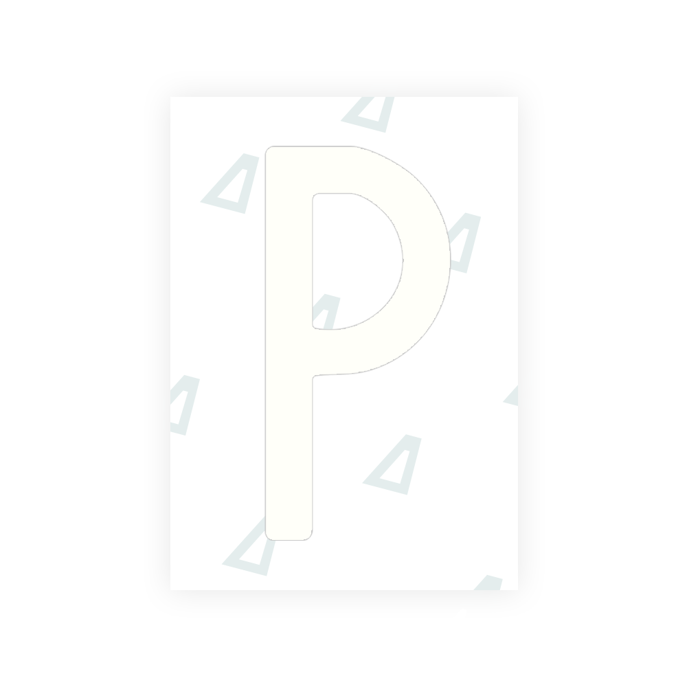 Alite Nanofilm for US (Arkansas) license plates - Symbol "P" - Alite