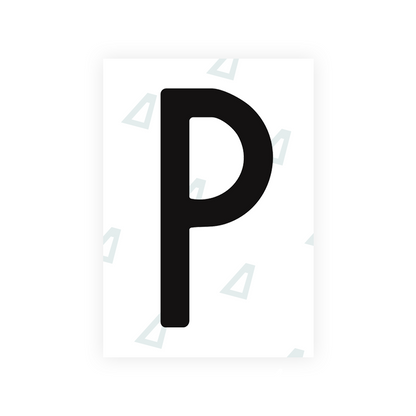 Alite Nanofilm for US (Arkansas) license plates - Symbol "P" - Alite