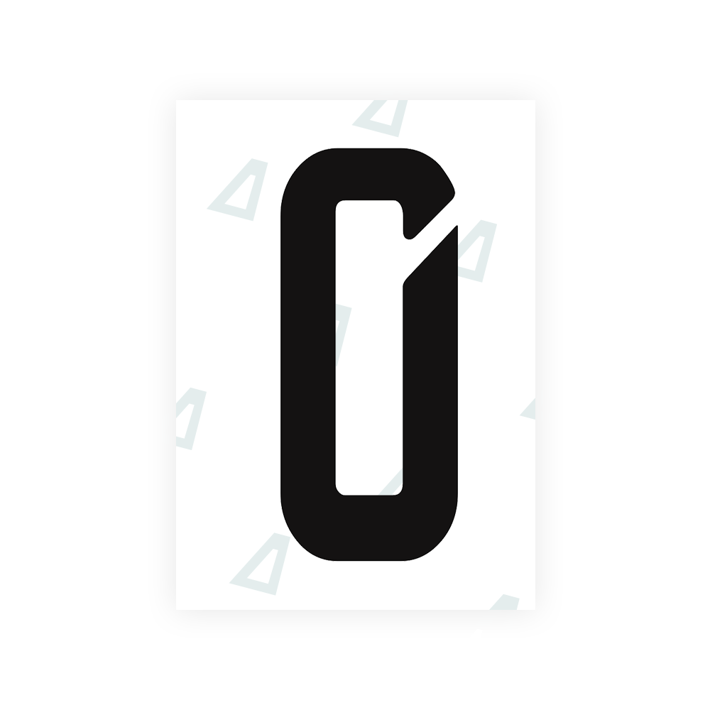 Alite Nanofilm for Panama license plates - Symbol "0" - Alite