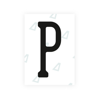 米国（ペンシルバニア州）ナンバープレート用 Alite ナノフィルム - シンボル「P」