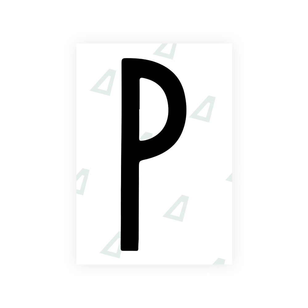 Alite Nanofilm for US (New York 2020 - Flat) license plates - Symbol "P" - Alite